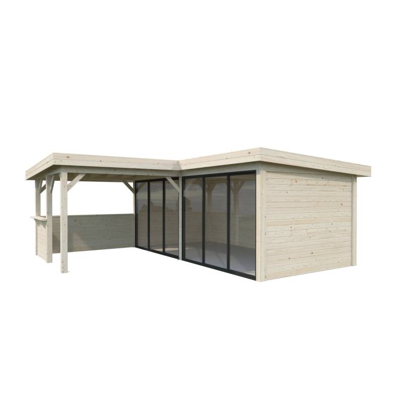 Palmako Pavillon Lenna Set 422 Slide Transparent 588 cm x 588 cm FSC® von Palmako