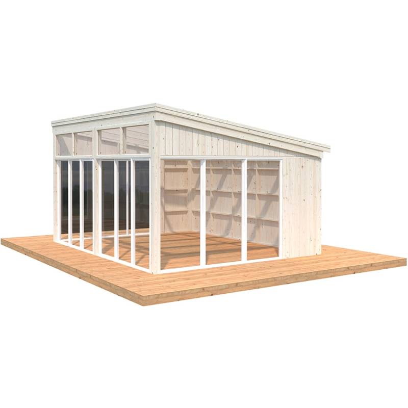 Palmako Pavillon Nova 17,8 m² Natur Unbehandelt 502 cm x 396 cm Palmako Pavillon Nova 17,8 m² Natur Unbehandelt 502 cm x 396 cm von Palmako