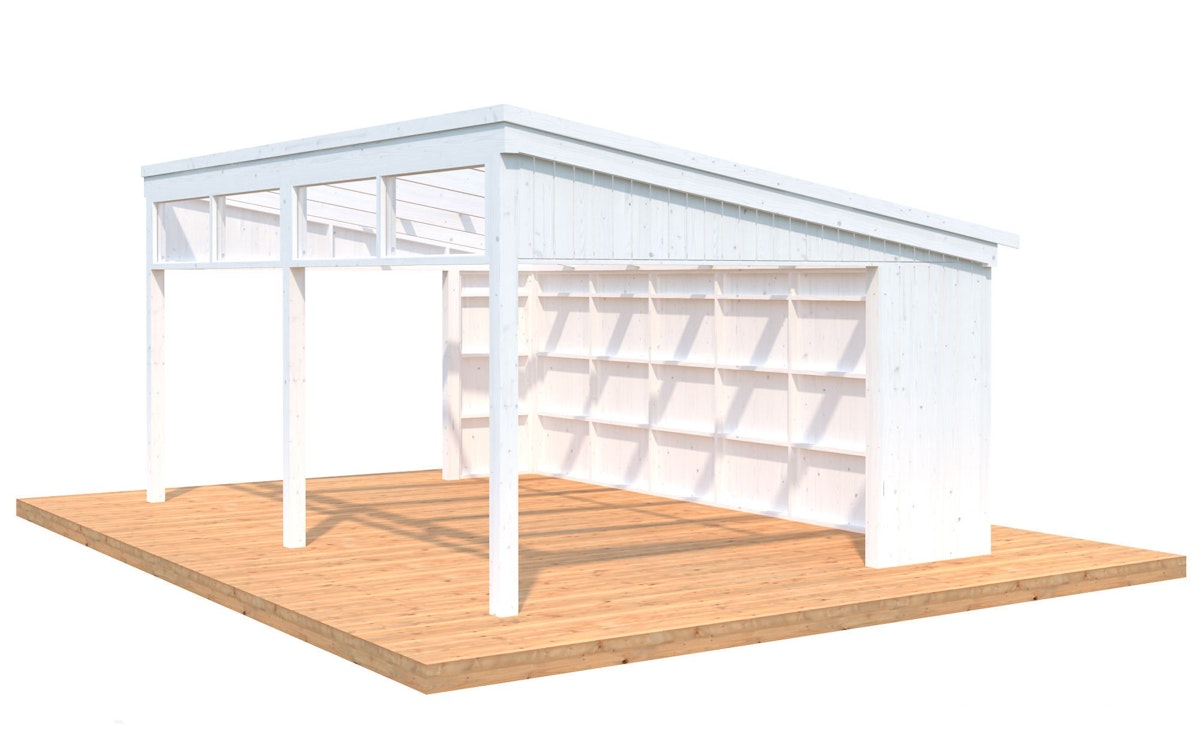 Palmako Pavillon Nova 21,5 m² Kit weiße Grundierung von Palmako