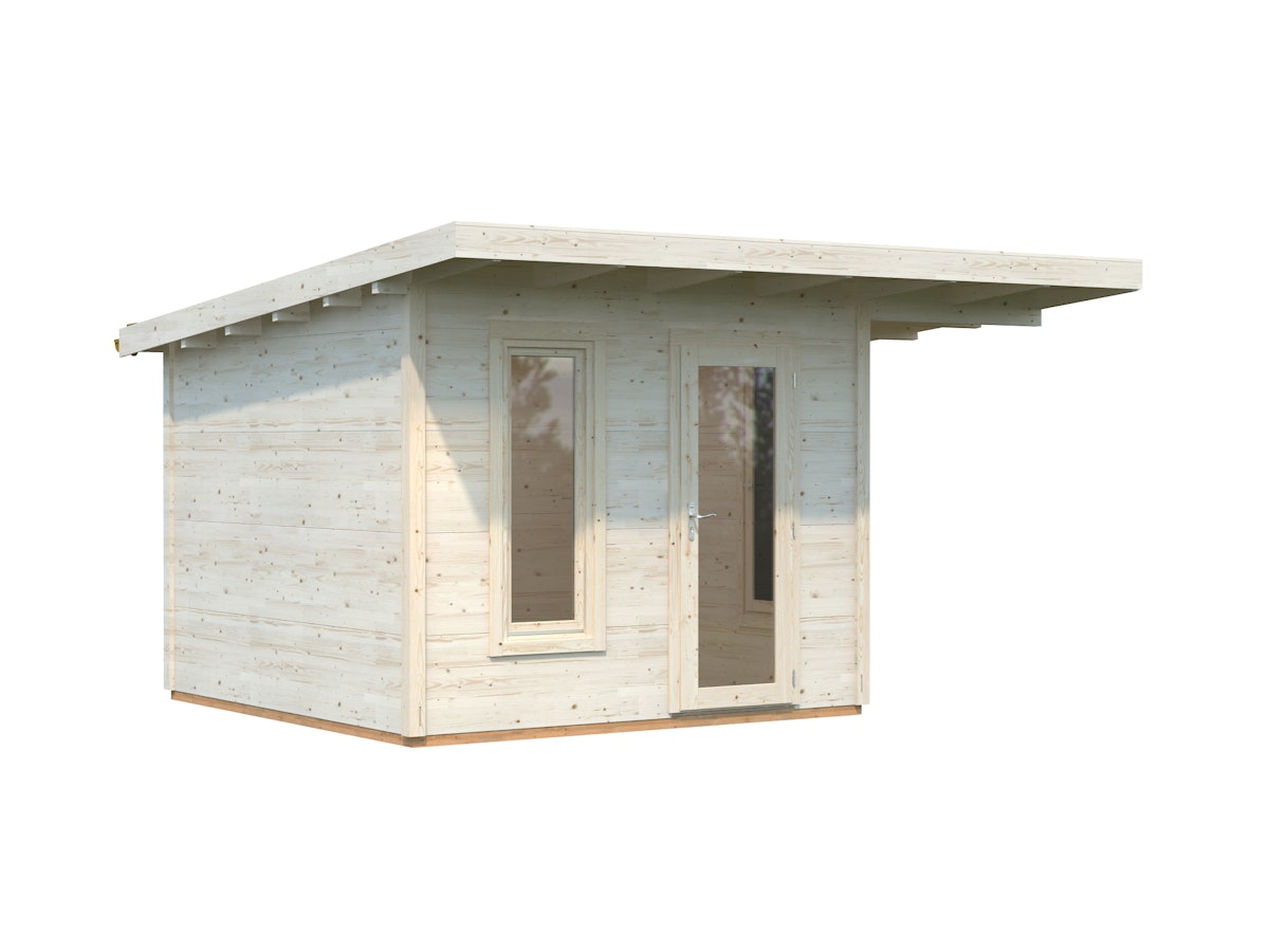 Palmako Premium Gartenhaus Grace 8,1 m² inkl. 4,1 m² Anbau - 56 mm naturbelassen Palmako Premium Gartenhaus Grace 8,1 m² inkl. 4,1 m² Anbau - 56 mm naturbelassen von Palmako