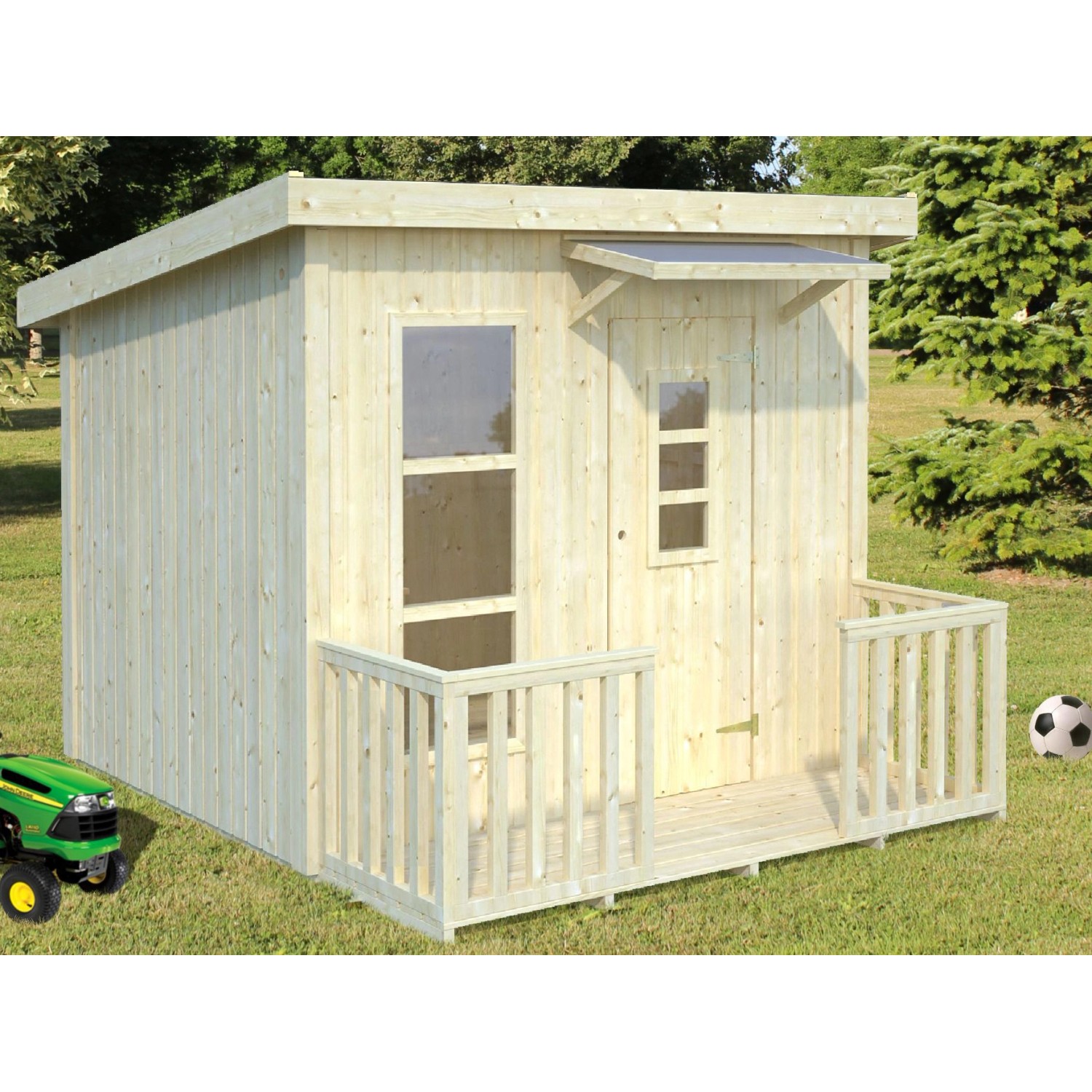 Palmako Spielhaus Harry 187 cm x 223 cm x 239 cm von Palmako