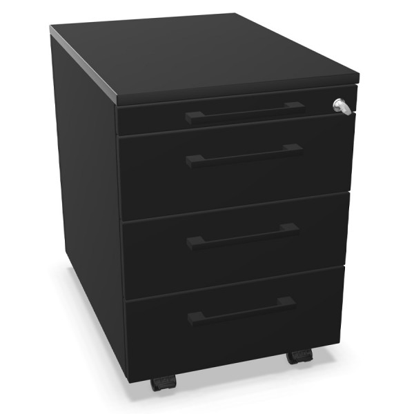 Palmberg Rollcontainer ORGA PLUS | 1-3-3-3 komplett schwarz Palmberg Rollcontainer ORGA PLUS | 1-3-3-3 komplett schwarz von Palmberg