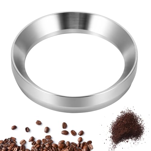 Palmcee Espressomühle Dosiertrichter, Kaffeemaschine Dosiertrichter Präzisions-Edelstahl Kaffeedosier Ring Espresso Kaffee Zubehör Kompatibel mit 58mm Siebträger für zu Hause und Café von Palmcee