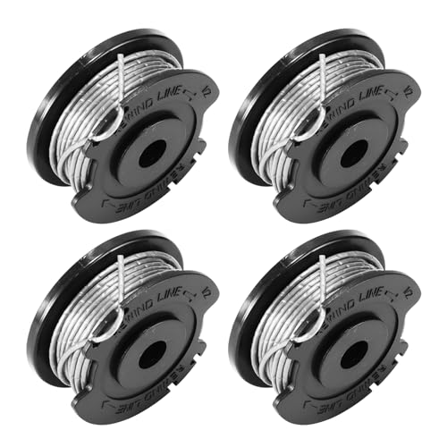 Palmcee Rasentrimmerspule, 1,65 mm Fadenspule, Rasentrimmerdraht, Ersatzspule für Bosch Easy GrassCut18–230, Ersatzspule für EasyGrassCut 26 Typ 3 600 HC1 JB 230 V/ROK, 4 Stück von Palmcee