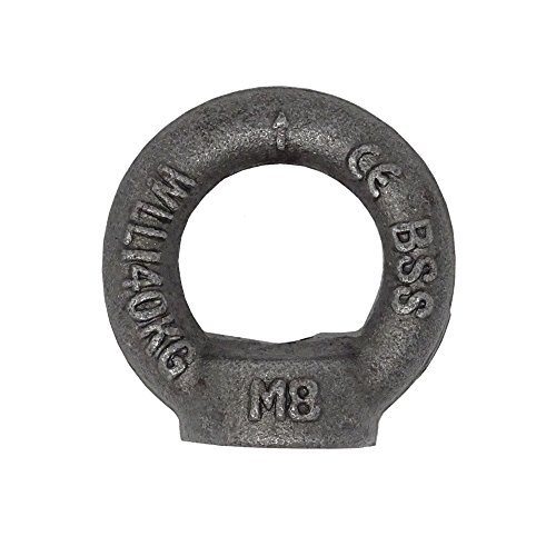 Ringmutter M8 DIN 582 C15E 5 Stück Ösen-Mutter Eisen Roh Dunkelgrau Traglast 140kg Ringmutter M8 DIN 582 C15E 5 Stück Ösen-Mutter Eisen Roh Dunkelgrau Traglast 140kg von Palme Technik