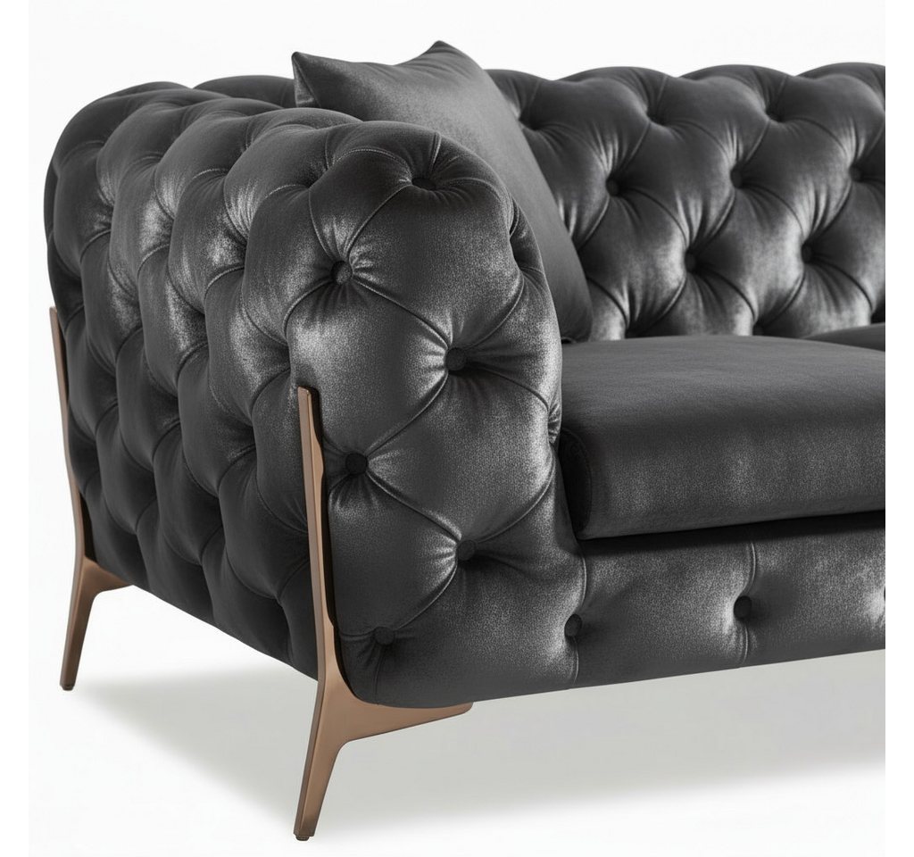 Palms-Store Sofa Monaco, zeitlose Eleganz mit edler Knopfheftung in luxuriösem Samt, Spar-Set, 3-Sitzer + 2-Sitzer + Sessel / 7 Farbvarianten verfügbar Palms-Store Sofa Monaco, zeitlose Eleganz mit edler Knopfheftung in luxuriösem Samt, Spar-Set, 3-Sitzer + 2-Sitzer + Sessel / 7 Farbvarianten verfügbar von Palms-Store