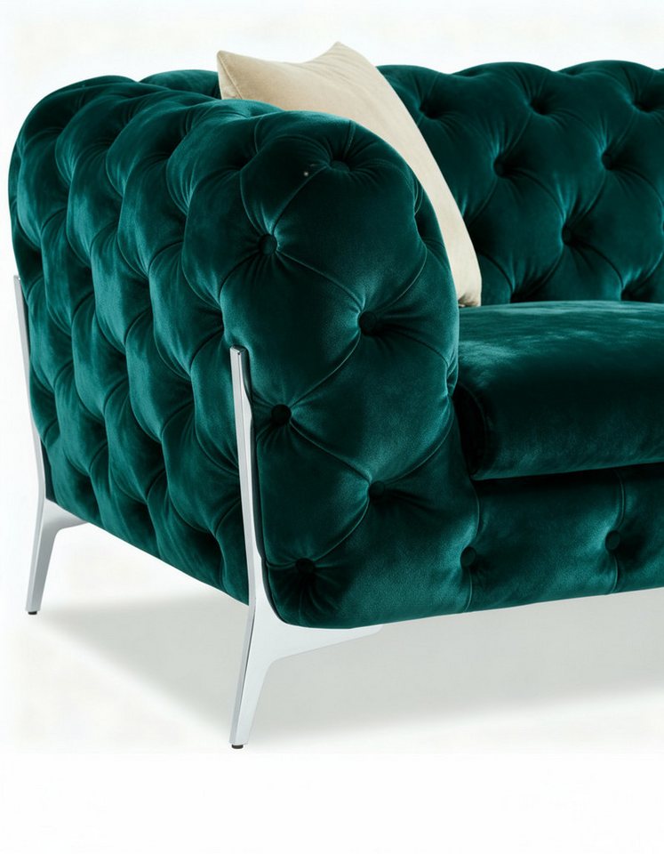Palms-Store Sofa Monaco, zeitlose Eleganz mit edler Knopfheftung in luxuriösem Samt, Spar-Set, 3-Sitzer + 2-Sitzer + Sessel / 7 Farbvarianten verfügbar Palms-Store Sofa Monaco, zeitlose Eleganz mit edler Knopfheftung in luxuriösem Samt, Spar-Set, 3-Sitzer + 2-Sitzer + Sessel / 7 Farbvarianten verfügbar von Palms-Store