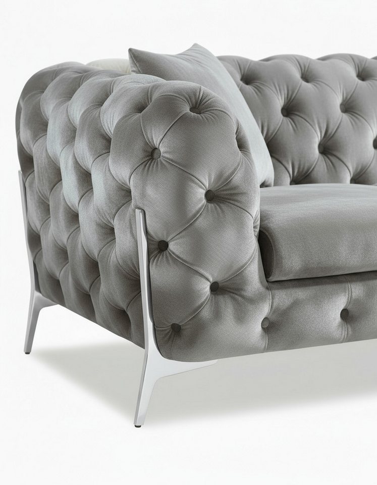 Palms-Store Sofa Monaco, zeitlose Eleganz mit edler Knopfheftung in luxuriösem Samt, Spar-Set, 3-Sitzer + 2-Sitzer + Sessel / 7 Farbvarianten verfügbar Palms-Store Sofa Monaco, zeitlose Eleganz mit edler Knopfheftung in luxuriösem Samt, Spar-Set, 3-Sitzer + 2-Sitzer + Sessel / 7 Farbvarianten verfügbar von Palms-Store
