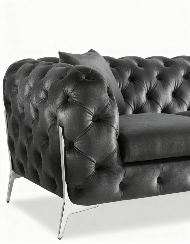 Palms-Store Sofa Monaco, zeitlose Eleganz mit edler Knopfheftung in luxuriösem Samt, Spar-Set, 3-Sitzer + 2-Sitzer + Sessel / 7 Farbvarianten verfügbar Palms-Store Sofa Monaco, zeitlose Eleganz mit edler Knopfheftung in luxuriösem Samt, Spar-Set, 3-Sitzer + 2-Sitzer + Sessel / 7 Farbvarianten verfügbar von Palms-Store