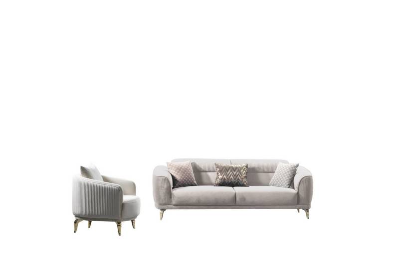 Palms-Store Sofa Neapel mit in versch. Samtstoff-Farben & Sitzvarianten, Spar-Set, 3-Sitzer mit praktischer Bettfunktion Palms-Store Sofa Neapel mit in versch. Samtstoff-Farben & Sitzvarianten, Spar-Set, 3-Sitzer mit praktischer Bettfunktion von Palms-Store