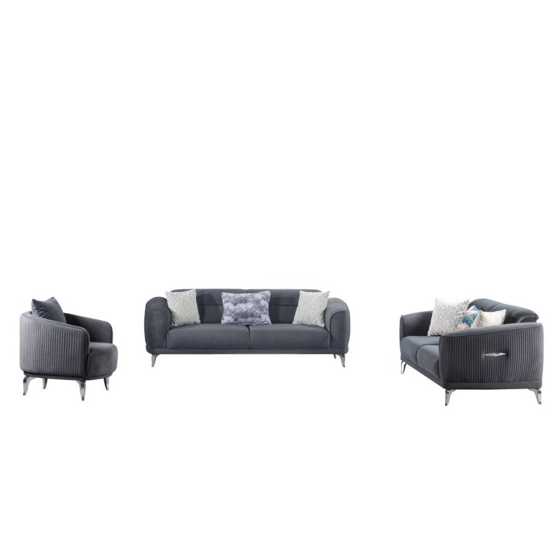 Palms-Store Sofa Neapel mit in versch. Samtstoff-Farben & Sitzvarianten, Spar-Set, 3-Sitzer mit praktischer Bettfunktion Palms-Store Sofa Neapel mit in versch. Samtstoff-Farben & Sitzvarianten, Spar-Set, 3-Sitzer mit praktischer Bettfunktion von Palms-Store