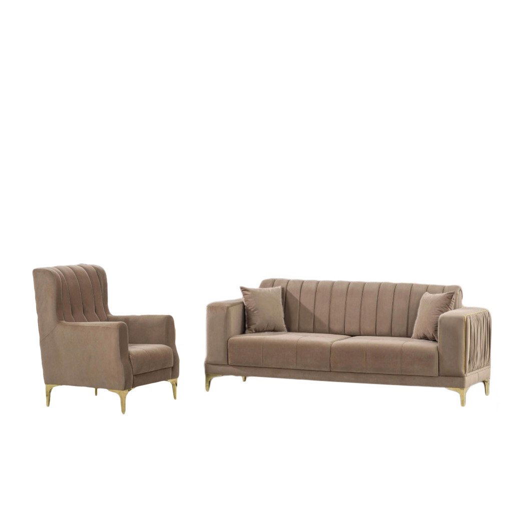 Palms-Store Sofa Santorini in 2 versch. Samt stoff-Farben & mehrere Sitzvarianten, Spar-Set, 3-Sitzer mit Schlaffunktion Palms-Store Sofa Santorini in 2 versch. Samt stoff-Farben & mehrere Sitzvarianten, Spar-Set, 3-Sitzer mit Schlaffunktion von Palms-Store
