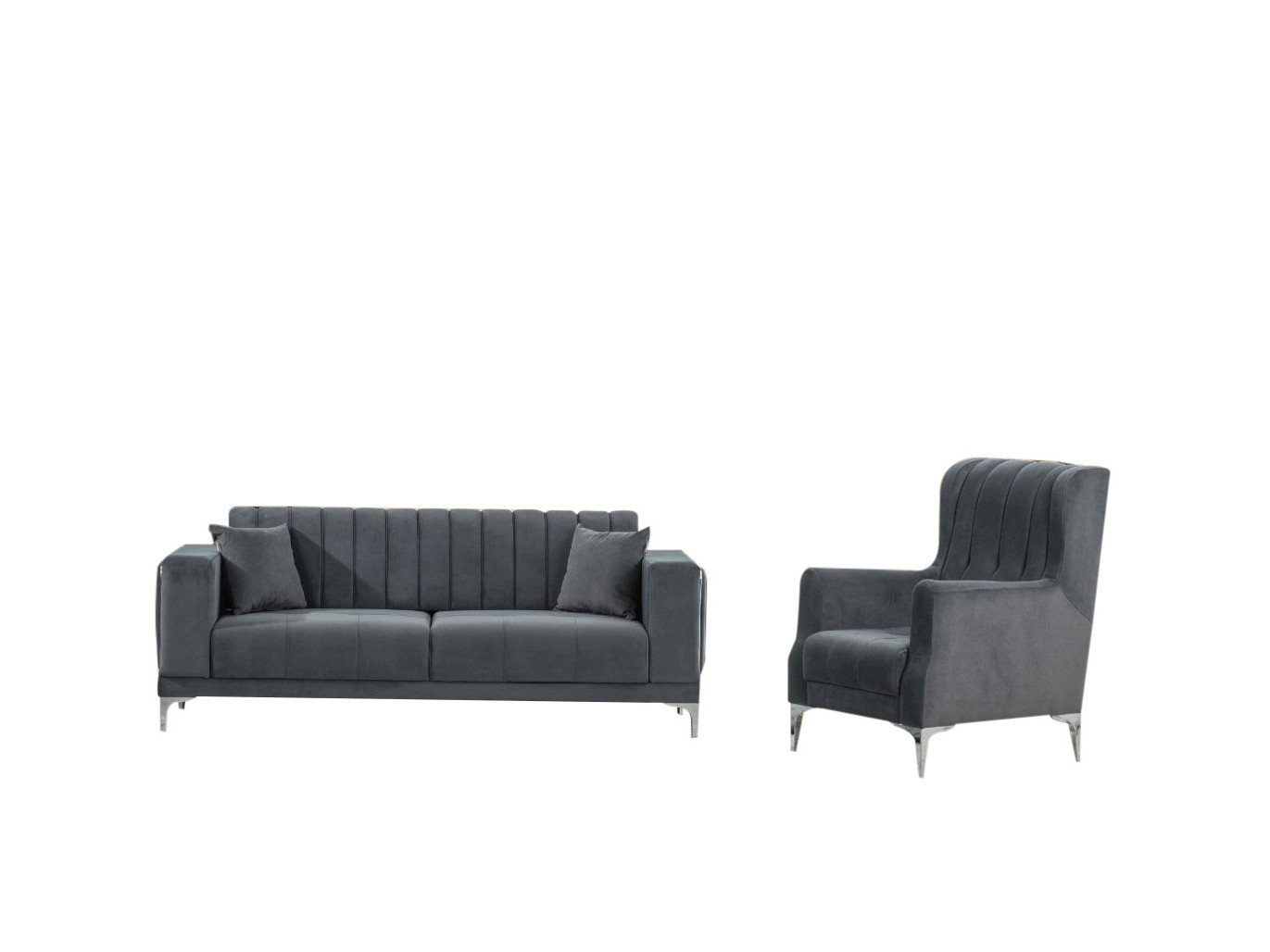 Palms-Store Sofa Santorini in 2 versch. Samt stoff-Farben & mehrere Sitzvarianten, Spar-Set, 3-Sitzer mit Schlaffunktion Palms-Store Sofa Santorini in 2 versch. Samt stoff-Farben & mehrere Sitzvarianten, Spar-Set, 3-Sitzer mit Schlaffunktion von Palms-Store