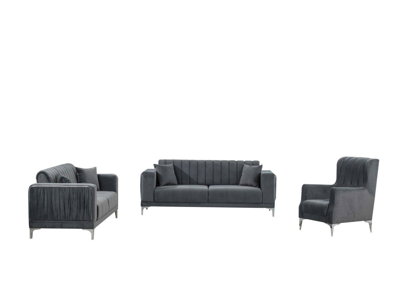 Palms-Store Sofa Santorini in 2 versch. Samt stoff-Farben & mehrere Sitzvarianten, Spar-Set, 3-Sitzer mit Schlaffunktion Palms-Store Sofa Santorini in 2 versch. Samt stoff-Farben & mehrere Sitzvarianten, Spar-Set, 3-Sitzer mit Schlaffunktion von Palms-Store