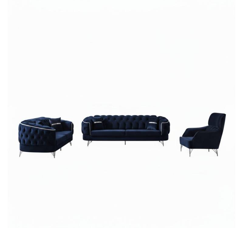 Palms-Store Sofa -Set Imagine, zeitlose Eleganz mit edler in luxuriösem Samt, Spar-Set, 3-Sitzer + 2-Sitzer + Sessel I 3-Sitzer mit Schlaffunktion Palms-Store Sofa -Set Imagine, zeitlose Eleganz mit edler in luxuriösem Samt, Spar-Set, 3-Sitzer + 2-Sitzer + Sessel I 3-Sitzer mit Schlaffunktion von Palms-Store