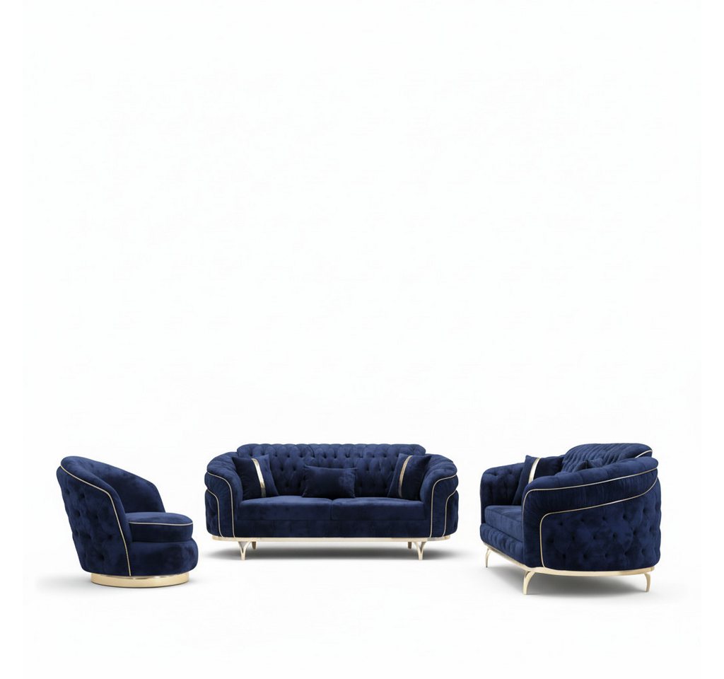 Palms-Store Sofa -Set MIRAY mit Knopfheftung in 5 edlen Farbvarianten, 3-Sitzer + 3-Sitzer + Sessel, 3-Sitzer mit Schlaffunktion Palms-Store Sofa -Set MIRAY mit Knopfheftung in 5 edlen Farbvarianten, 3-Sitzer + 3-Sitzer + Sessel, 3-Sitzer mit Schlaffunktion von Palms-Store