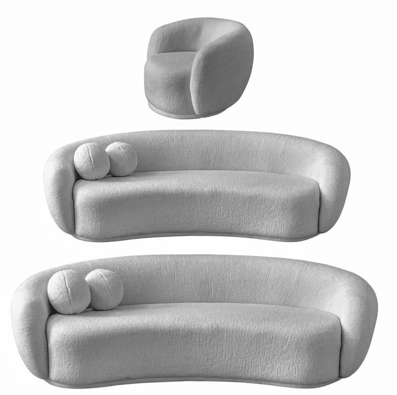 Palms-Store Sofa Set Mia in 5 verschiedenen Farbvarianten & Sitzausführungen, Hohe Belastbarkeit: bis zu 120 kg pro Sitzfläche Palms-Store Sofa Set Mia in 5 verschiedenen Farbvarianten & Sitzausführungen, Hohe Belastbarkeit: bis zu 120 kg pro Sitzfläche von Palms-Store