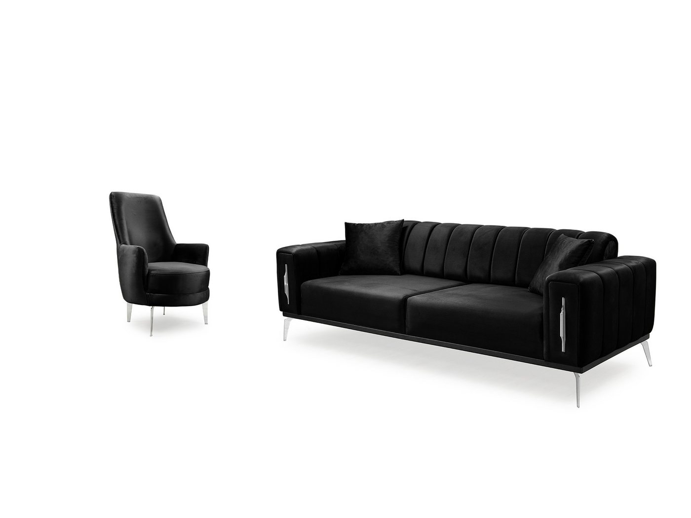 Palms-Store Sofa Valenzo wählbar in 6 Samtfarben und Sitzvarianten, Spar-Set, 3-Sitzer mit integrierter Schlaffunktion Palms-Store Sofa Valenzo wählbar in 6 Samtfarben und Sitzvarianten, Spar-Set, 3-Sitzer mit integrierter Schlaffunktion von Palms-Store