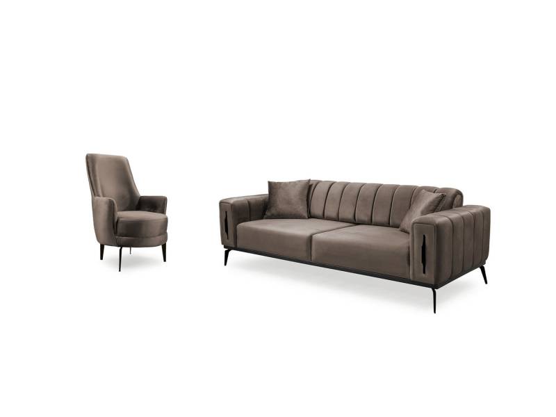 Palms-Store Sofa Valenzo wählbar in 6 Samtfarben und Sitzvarianten, Spar-Set, 3-Sitzer mit integrierter Schlaffunktion Palms-Store Sofa Valenzo wählbar in 6 Samtfarben und Sitzvarianten, Spar-Set, 3-Sitzer mit integrierter Schlaffunktion von Palms-Store