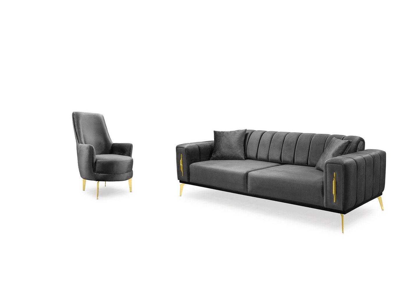Palms-Store Sofa Valenzo wählbar in 6 Samtfarben und Sitzvarianten, Spar-Set, 3-Sitzer mit integrierter Schlaffunktion Palms-Store Sofa Valenzo wählbar in 6 Samtfarben und Sitzvarianten, Spar-Set, 3-Sitzer mit integrierter Schlaffunktion von Palms-Store