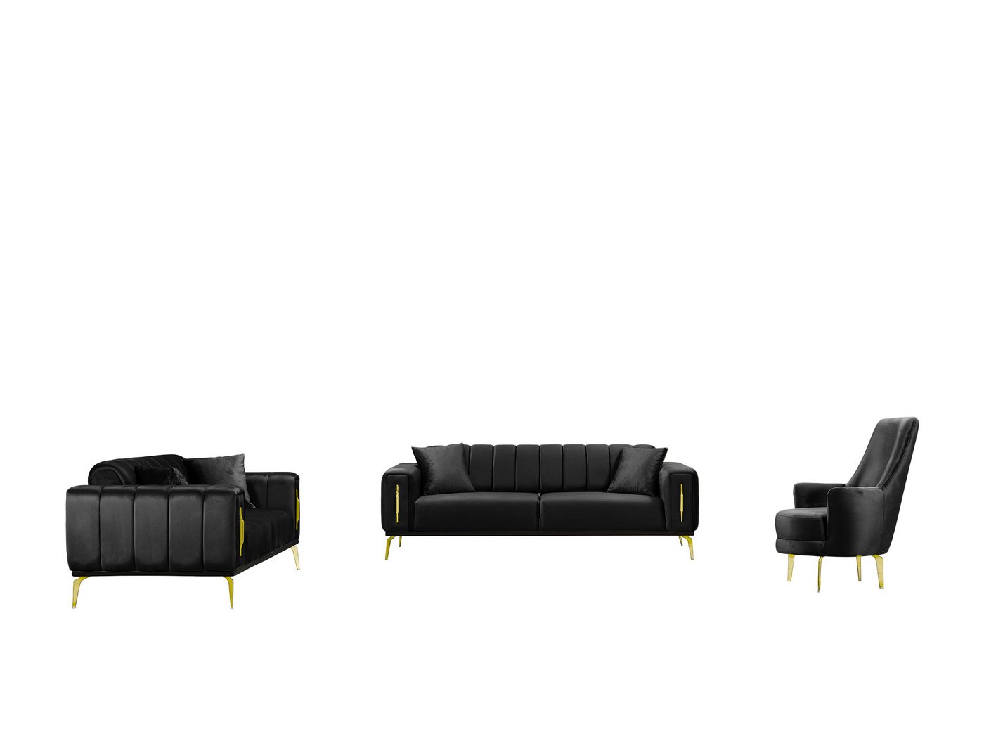 Palms-Store Sofa Valenzo wählbar in 6 Samtfarben und Sitzvarianten, Spar-Set, 3-Sitzer mit integrierter Schlaffunktion Palms-Store Sofa Valenzo wählbar in 6 Samtfarben und Sitzvarianten, Spar-Set, 3-Sitzer mit integrierter Schlaffunktion von Palms-Store