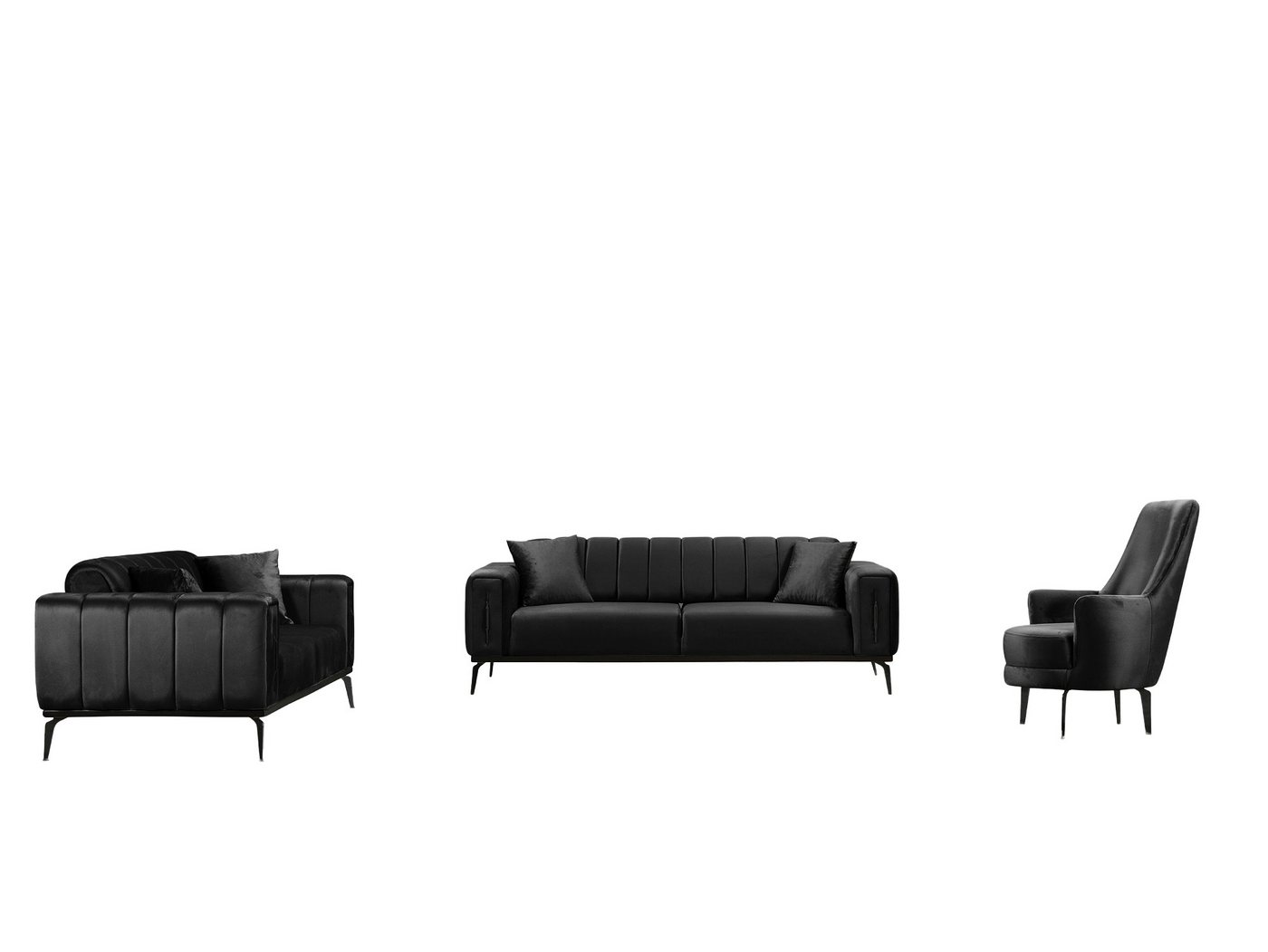 Palms-Store Sofa Valenzo wählbar in 6 Samtfarben und Sitzvarianten, Spar-Set, 3-Sitzer mit integrierter Schlaffunktion Palms-Store Sofa Valenzo wählbar in 6 Samtfarben und Sitzvarianten, Spar-Set, 3-Sitzer mit integrierter Schlaffunktion von Palms-Store