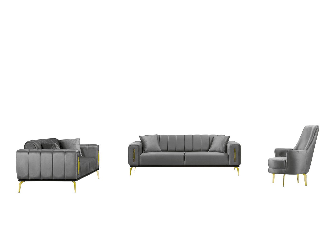 Palms-Store Sofa Valenzo wählbar in 6 Samtfarben und Sitzvarianten, Spar-Set, 3-Sitzer mit integrierter Schlaffunktion Palms-Store Sofa Valenzo wählbar in 6 Samtfarben und Sitzvarianten, Spar-Set, 3-Sitzer mit integrierter Schlaffunktion von Palms-Store