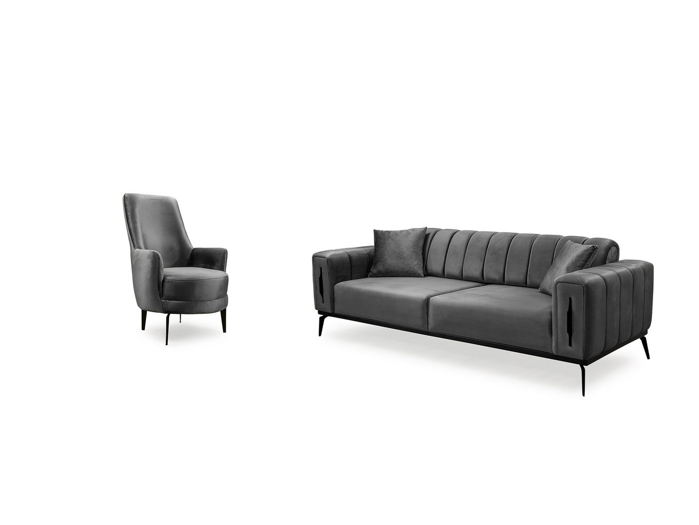 Palms-Store Sofa Valenzo wählbar in 6 Samtfarben und Sitzvarianten, Spar-Set, 3-Sitzer mit integrierter Schlaffunktion Palms-Store Sofa Valenzo wählbar in 6 Samtfarben und Sitzvarianten, Spar-Set, 3-Sitzer mit integrierter Schlaffunktion von Palms-Store