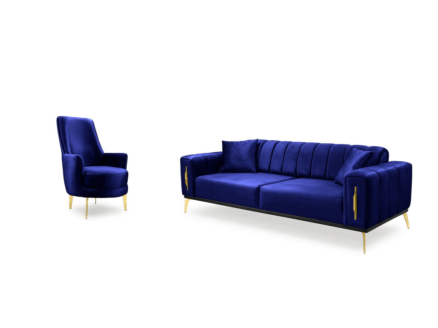 Palms-Store Sofa Valenzo wählbar in 6 Samtfarben und Sitzvarianten, Spar-Set, 3-Sitzer mit integrierter Schlaffunktion Palms-Store Sofa Valenzo wählbar in 6 Samtfarben und Sitzvarianten, Spar-Set, 3-Sitzer mit integrierter Schlaffunktion von Palms-Store