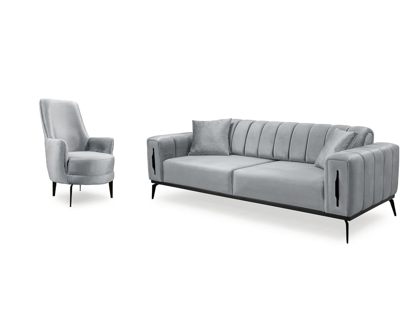 Palms-Store Sofa Valenzo wählbar in 6 Samtfarben und Sitzvarianten, Spar-Set, 3-Sitzer mit integrierter Schlaffunktion Palms-Store Sofa Valenzo wählbar in 6 Samtfarben und Sitzvarianten, Spar-Set, 3-Sitzer mit integrierter Schlaffunktion von Palms-Store