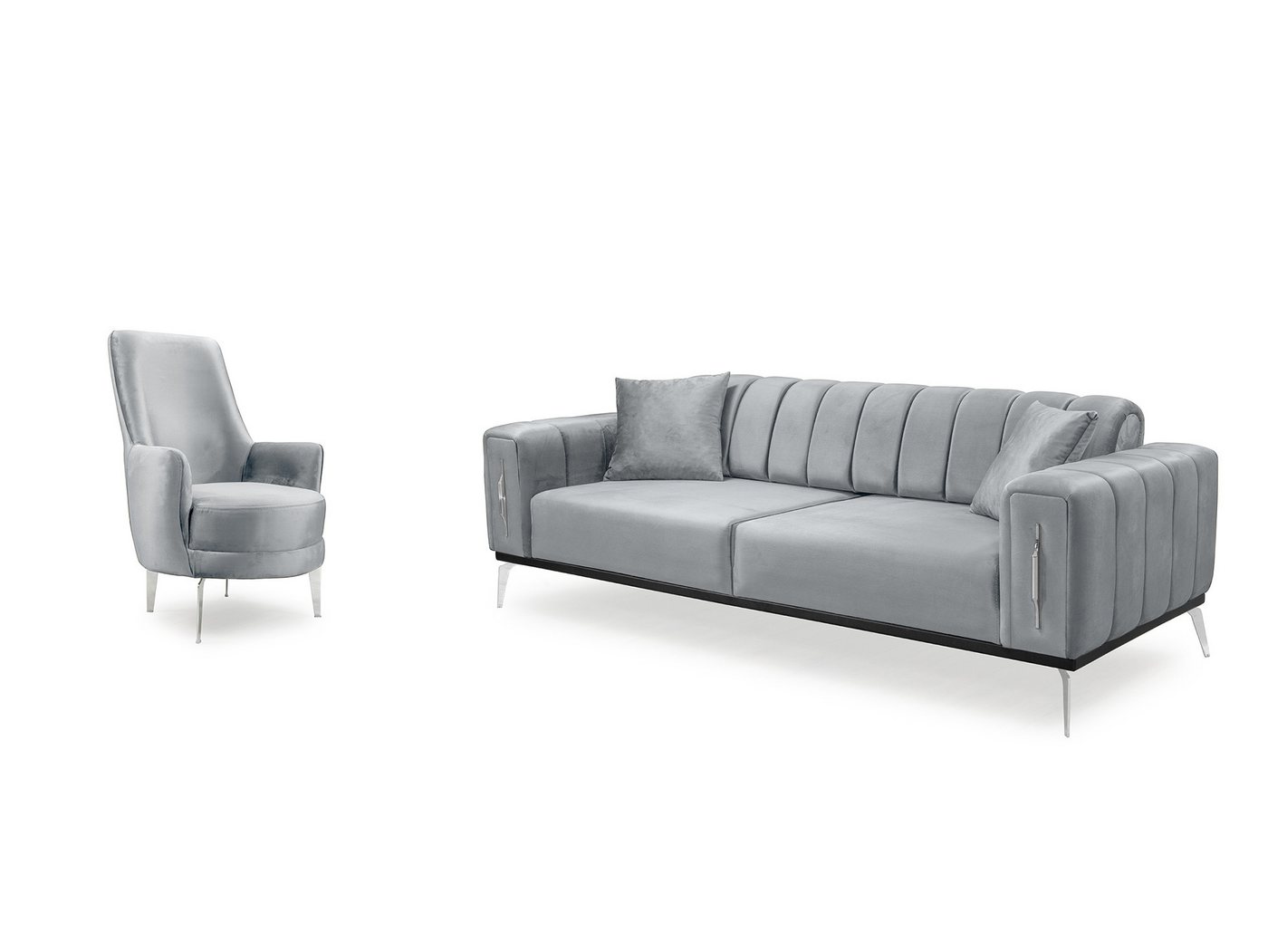 Palms-Store Sofa Valenzo wählbar in 6 Samtfarben und Sitzvarianten, Spar-Set, 3-Sitzer mit integrierter Schlaffunktion Palms-Store Sofa Valenzo wählbar in 6 Samtfarben und Sitzvarianten, Spar-Set, 3-Sitzer mit integrierter Schlaffunktion von Palms-Store