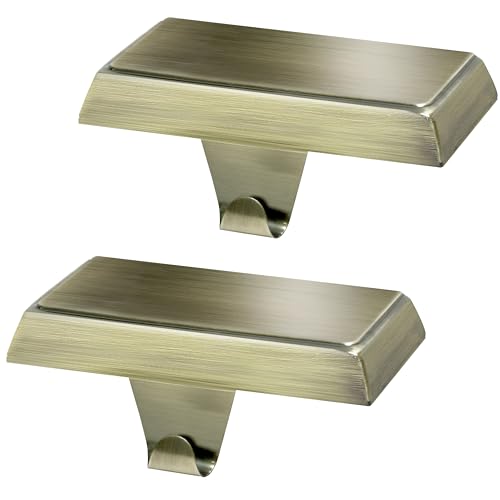 Palonu 2 Stück Weihnachtsstrumpfhalter aus Bronze für Kaminsims, beschwerter Strumpfhalter, Kaminaufhänger für Weihnachten, Urlaub, Party, Dekoration Palonu 2 Stück Weihnachtsstrumpfhalter aus Bronze für Kaminsims, beschwerter Strumpfhalter, Kaminaufhänger für Weihnachten, Urlaub, Party, Dekoration von Palonu