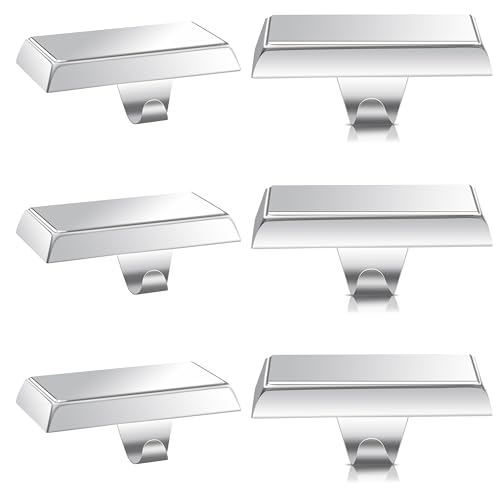 Palonu 6 Stück Metall Weihnachten Silber Strumpfhalter Kaminsims Heavy Duty Strumpfbügel Hängehaken Weihnachtsschmuck für Kamin von Palonu