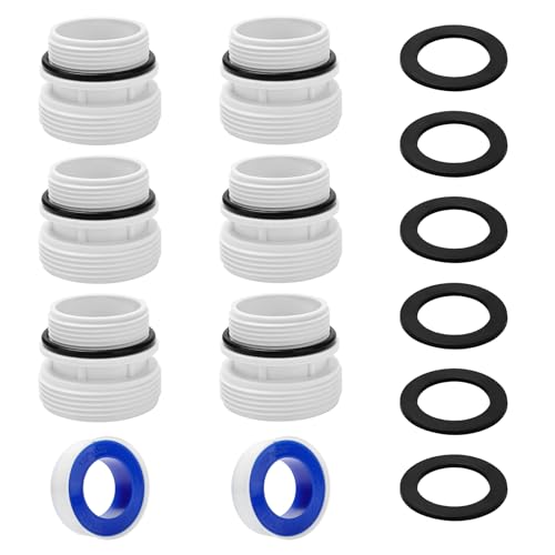 PalpitateC 4560 Poolschlauch-Umbausatz, kompatibel mit Intex Pool-Filterpumpe, Schlauchadapter, passend für Intex Pool 40 mm auf 1 1/2 Zoll Umbausatz, Weiß, 6 Stück PalpitateC 4560 Poolschlauch-Umbausatz, kompatibel mit Intex Pool-Filterpumpe, Schlauchadapter, passend für Intex Pool 40 mm auf 1 1/2 Zoll Umbausatz, Weiß, 6 Stück von PalpitateC