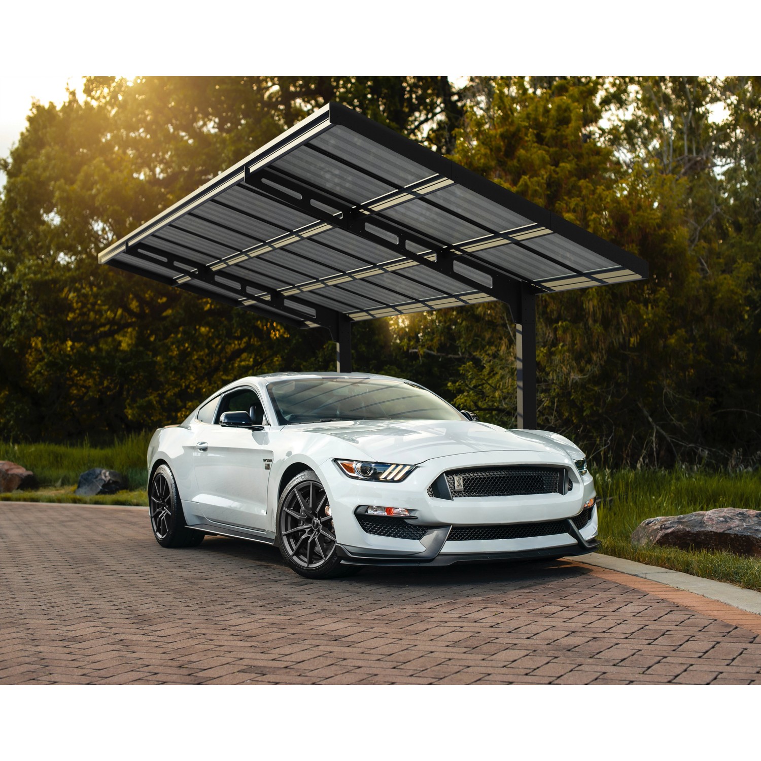 Palram - Canopia Carport Sydney Wave 587 cm x 286 cm Schwarz Palram - Canopia Carport Sydney Wave 587 cm x 286 cm Schwarz von Palram - Canopia