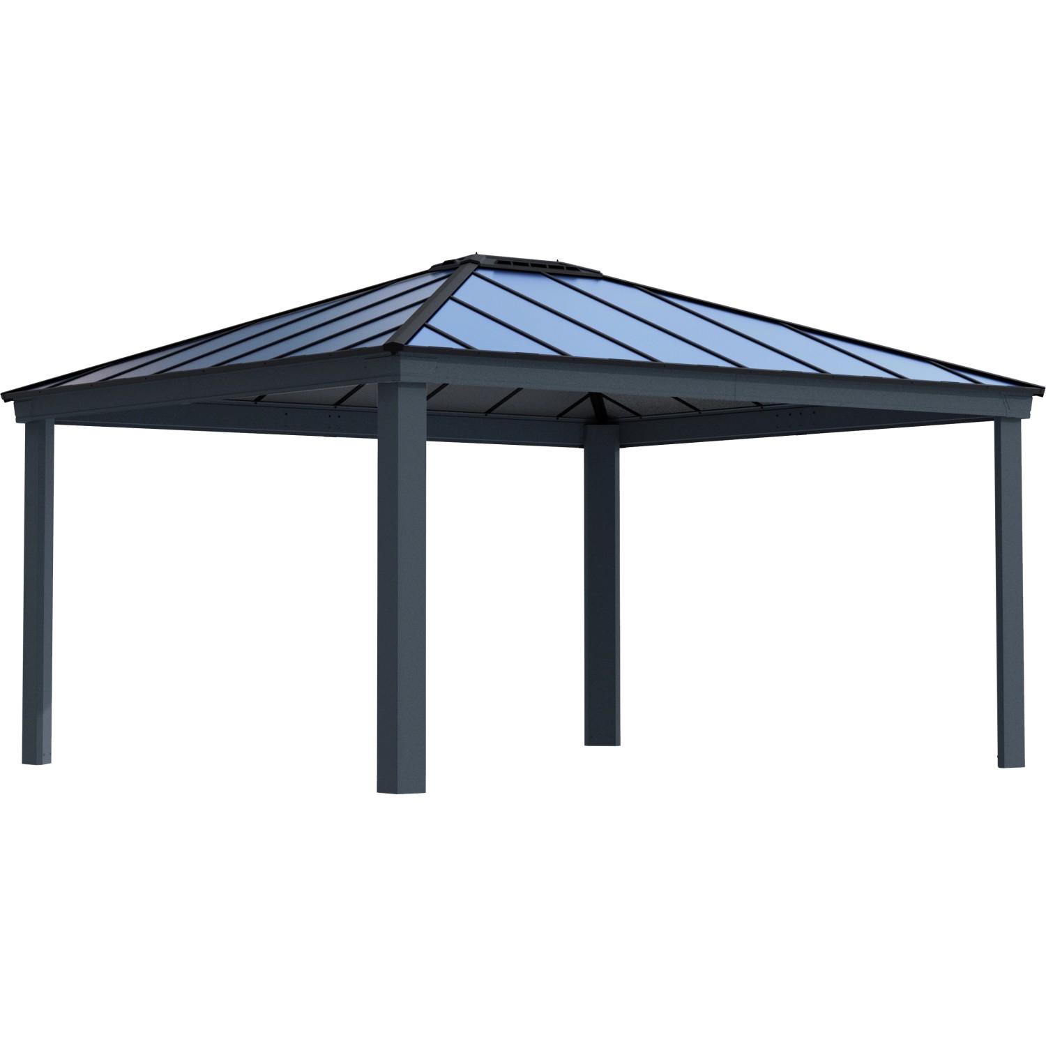 Palram - Canopia Dallas Garden Gazebo 306,7 cm x 483,7 cm x 422 cm Anthrazit von Palram - Canopia