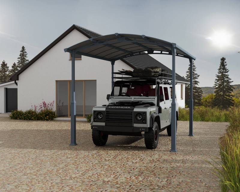 Palram - Canopia Einzelcarport Alpine, BxT: 359x435 cm, 259 cm Einfahrtshöhe, 100% UV-geschützt von Palram - Canopia