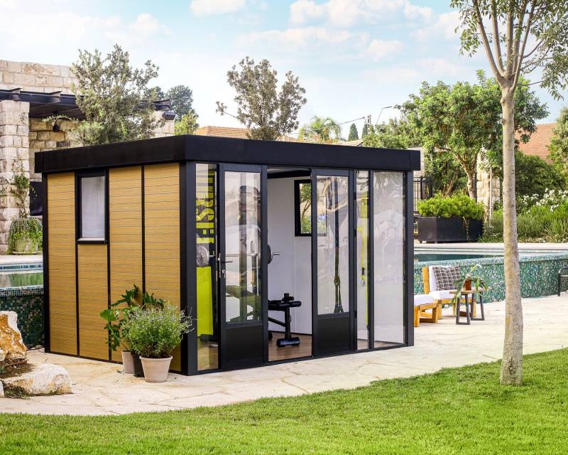 Palram - Canopia Gartenhaus Copenhagen Garden Studio, BxT: 340x276 cm, Hinterhof-Büro-Kit Palram - Canopia Gartenhaus Copenhagen Garden Studio, BxT: 340x276 cm, Hinterhof-Büro-Kit von Palram - Canopia