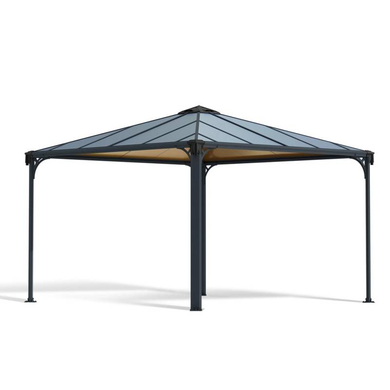 Palram - Canopia Gartenpavillon Palermo 3.6 x 3.6 Anthrazit von Palram - Canopia