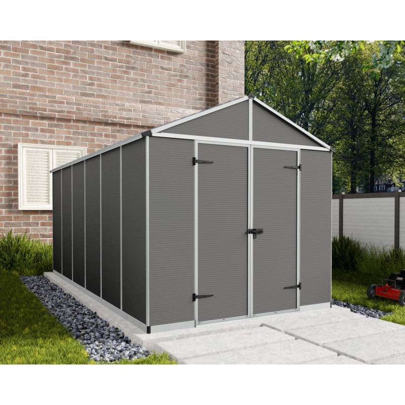 Palram - Canopia Gerätehaus Rubicon 237 cm x 452 cm Grau von Palram - Canopia