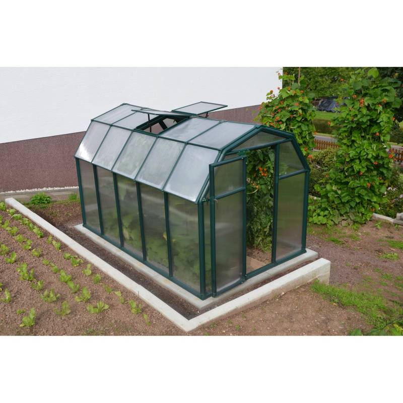 Palram - Canopia Gewächshaus Grün 6,5 m² inkl. Fundamentrahmen von Palram - Canopia