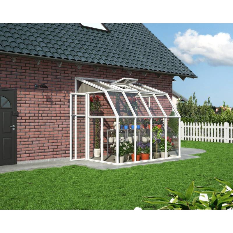 Palram - Canopia Gewächshaus Sun Room 262 cm x 201 cm Weiß von Palram - Canopia