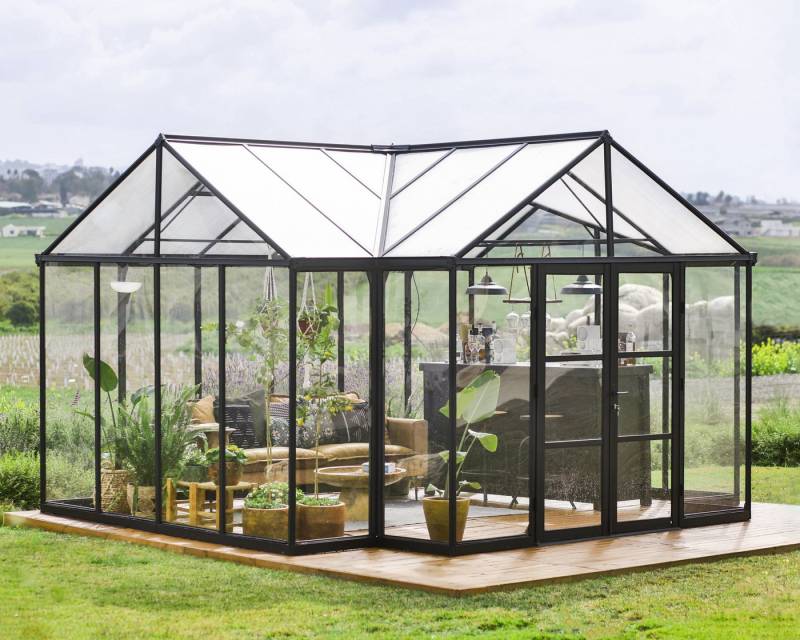 Palram - Canopia Gewächshaus Triomph, BxTxH: 303 x 380 x 190 cm, BxLxH: 58 x 180 x 190 cm, 2 mm Wandstärke, lebenslang widerstandsfähige Wandpaneele Palram - Canopia Gewächshaus Triomph, BxTxH: 303 x 380 x 190 cm, BxLxH: 58 x 180 x 190 cm, 2 mm Wandstärke, lebenslang widerstandsfähige Wandpaneele von Palram - Canopia