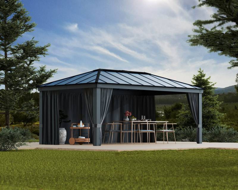Palram - Canopia Pavillonseitenteil Vorhang-Set Dallas Garden Gazebo, 507x212 cm, langlebig & robust von Palram - Canopia
