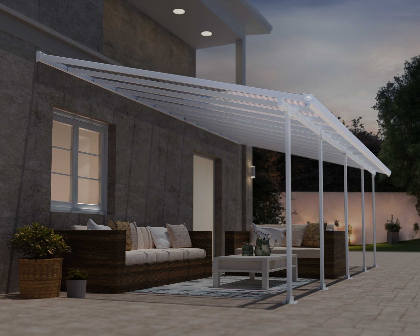 Palram - Canopia Terrassendach Feria Alu Terrassenüberdachung, BxT: 787x380 cm, einfache DIY Montage Palram - Canopia Terrassendach Feria Alu Terrassenüberdachung, BxT: 787x380 cm, einfache DIY Montage von Palram - Canopia