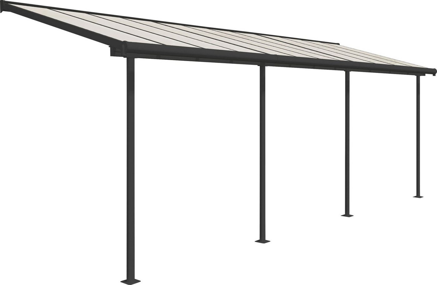 Palram - Canopia Terrassendach Sierra, BxT: 671x230 cm, Bedachung Dachplatten, grau, UV-beständig von Palram - Canopia