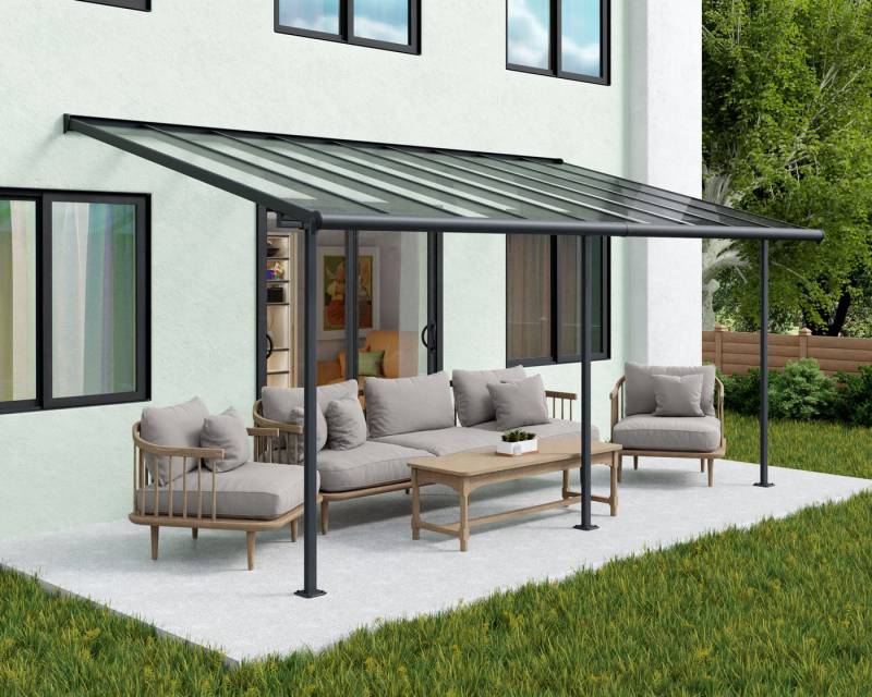 Palram - Canopia Terrassendach Sierra Alu Terrassenüberdachung, BxT: 619x295 cm, einfache DIY Montage von Palram - Canopia