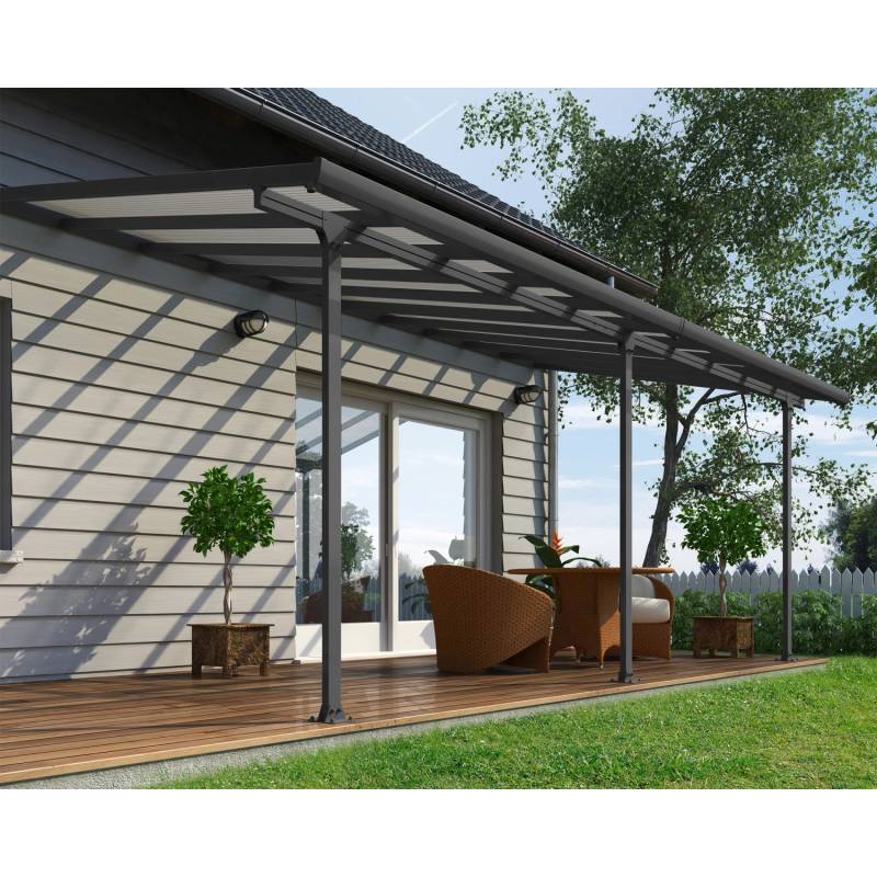 Palram - Canopia Terrassenüberdachung Feria Anthrazit 3x6.10 von Palram - Canopia