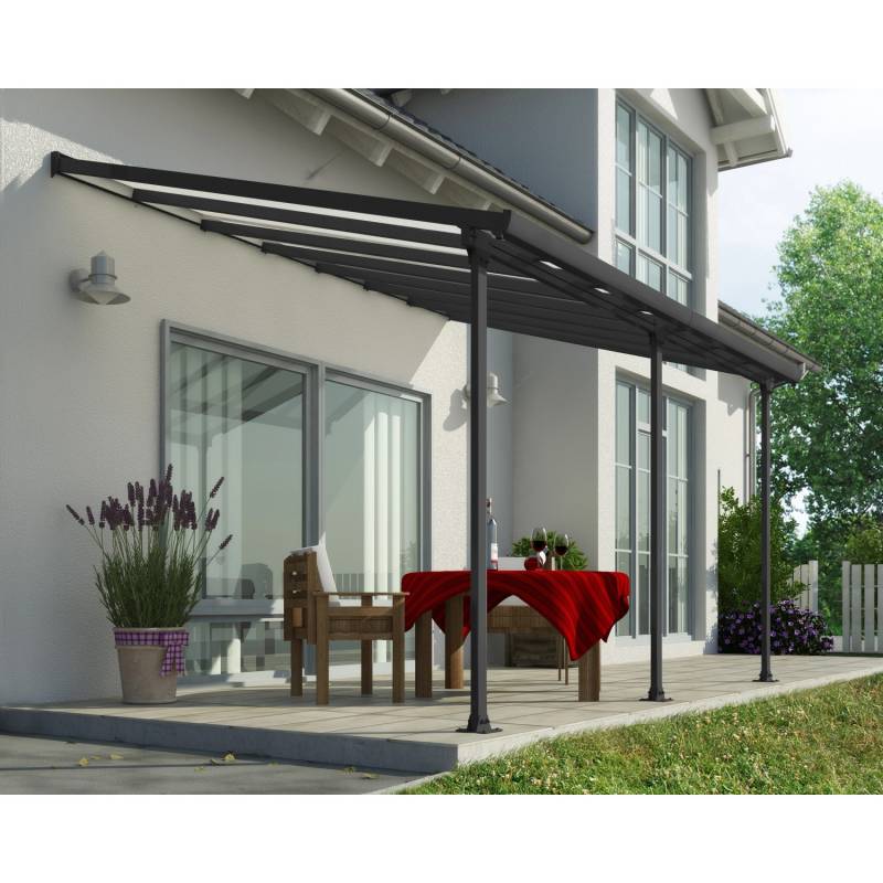 Palram - Canopia Terrassenüberdachung Feria Anthrazit 4x4.2 von Palram - Canopia