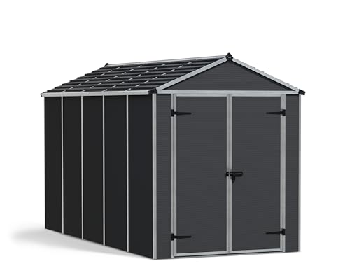 Canopia Palram Kunststoff Gerätehaus Rubicon 6x12 grau 379x185x217 cm von Palram